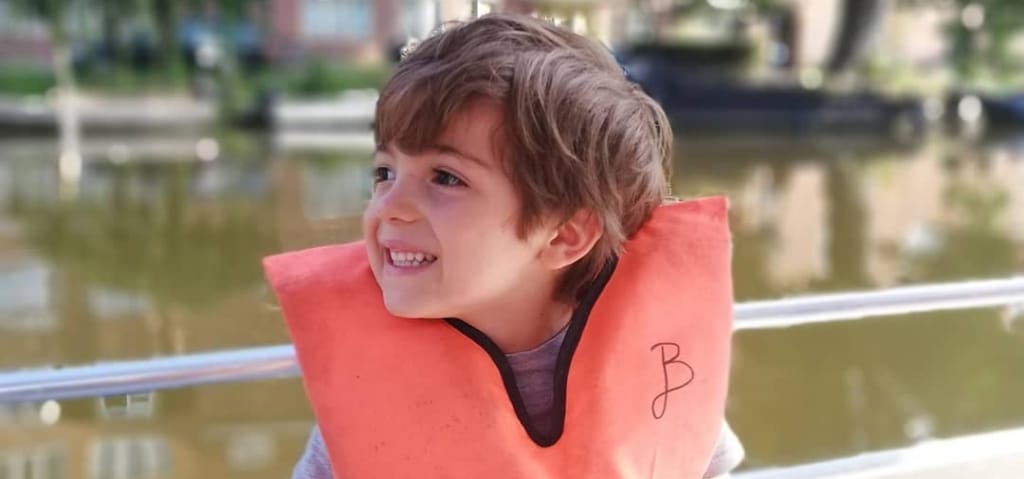 Life jacket child boat Amsterdam